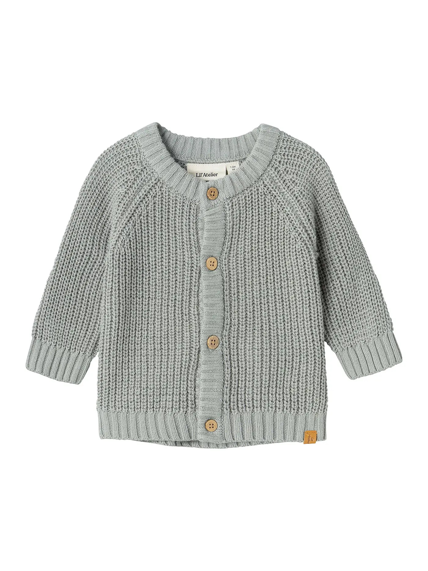LIL ATELIER | Baby Strickjacke NBNEMLEN | grau